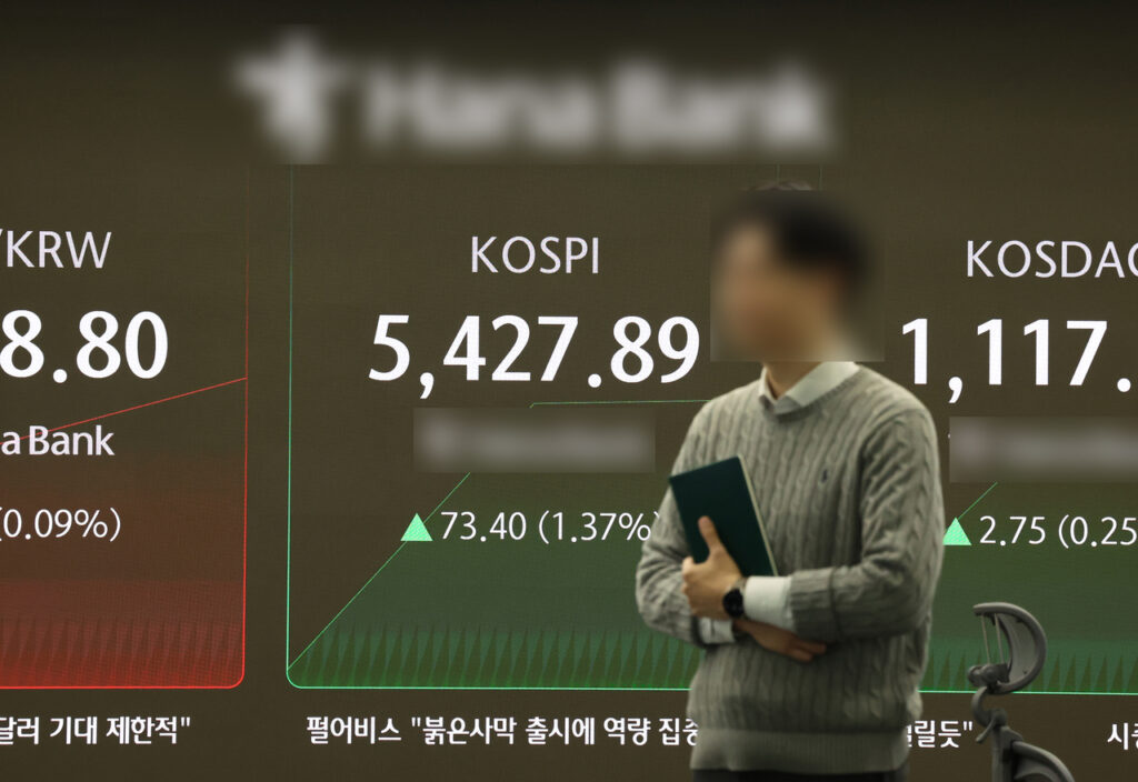 KOSPI 5400돌파 모습